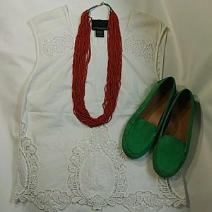 Cynthia Rowley Crochet Bluse Sz. S